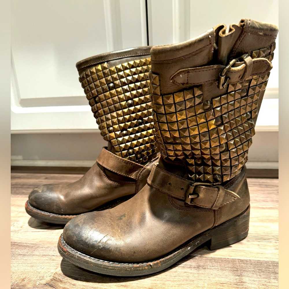 ASH Leather Biker Boot
